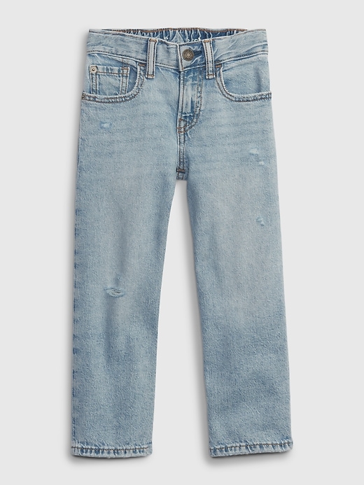 1 of 8 showing, with the color medium wash of product Toddler '90s Loose Denim Jeans