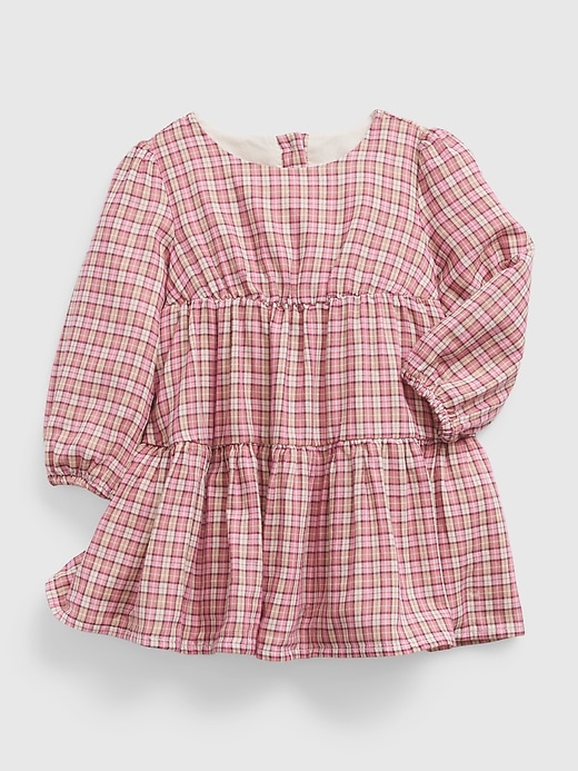 Image number 1 showing, Baby Plaid Tiered Dress