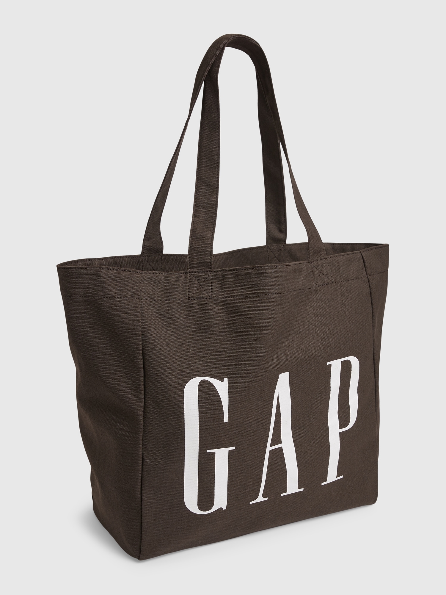 Gap Canvas Gap Logo Tote Bag brown. 1