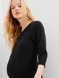 Maternity Puff Sleeve T-Shirt