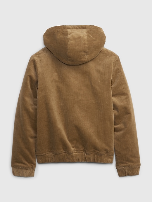 2 of 8 showing, with the color mission tan of product Kids Corduroy Bomber Jacket
