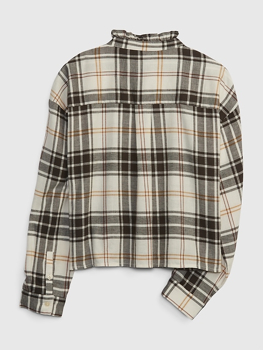 Image number 2 showing, Kids Ruffle Plaid Shirt