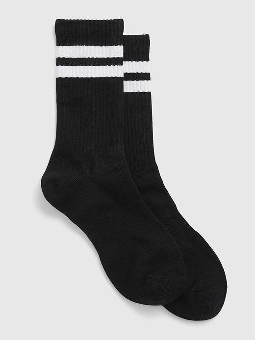 Stripe Quarter Crew Socks Gap