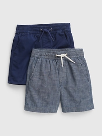 Toddler Easy Pull-On Shorts (2-Pack)