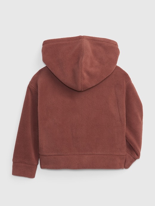 2 of 8 showing, with the color saddle brown of product Toddler Gap Logo Profleece Hoodie