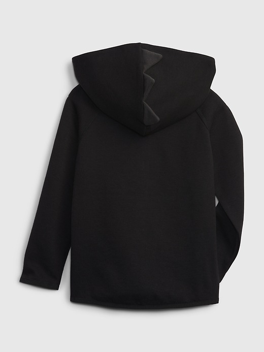 2 of 8 showing, with the color true black of product GapFit Toddler Fit Tech Hoodie
