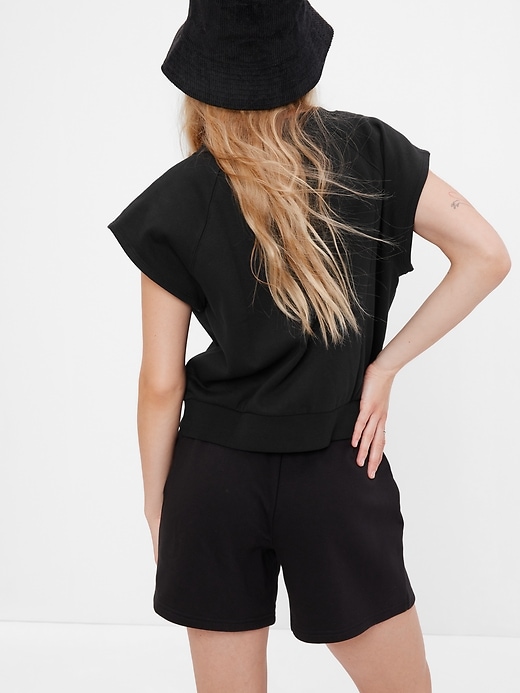 2 of 8 showing, with the color BLACK of product Vintage Soft Muscle Sweatshirt