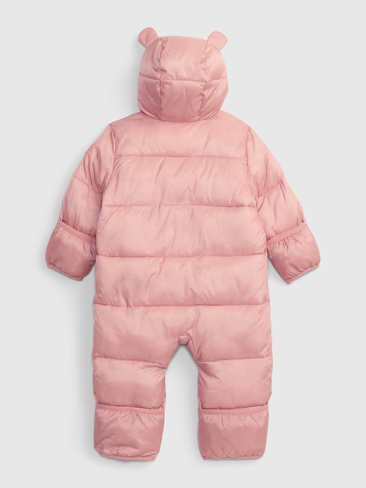 Image number 2 showing, Baby 100% Recycled Heavy Weight Puffer One-Piece