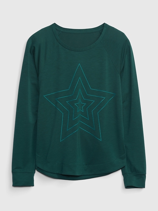 Image number 1 showing, Kids GapFit Raglan Graphic T-Shirt