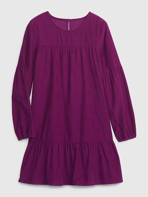Image number 1 showing, Kids Tiered Corduroy Dress