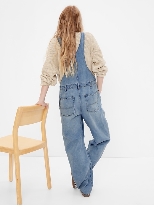 Image number 2 showing, '90s Loose Overalls with Washwell