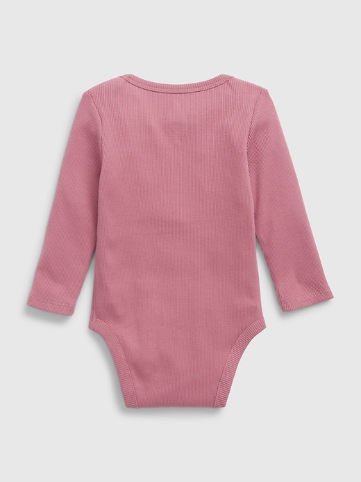 Image number 2 showing, Baby Organic Cotton Rib Bodysuit (3-Pack)