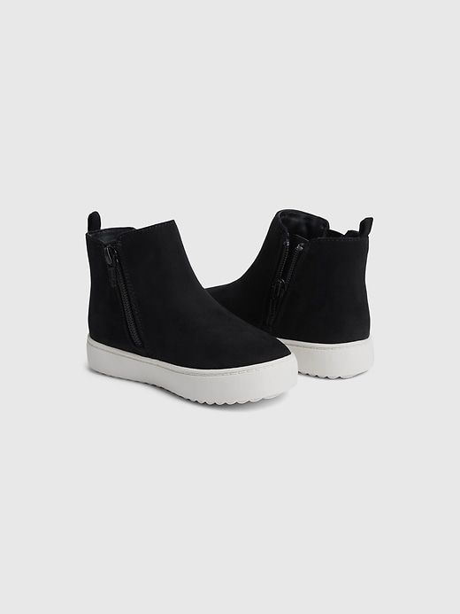 2 of 8 showing, with the color true black of product Toddler High-Top Sneakers