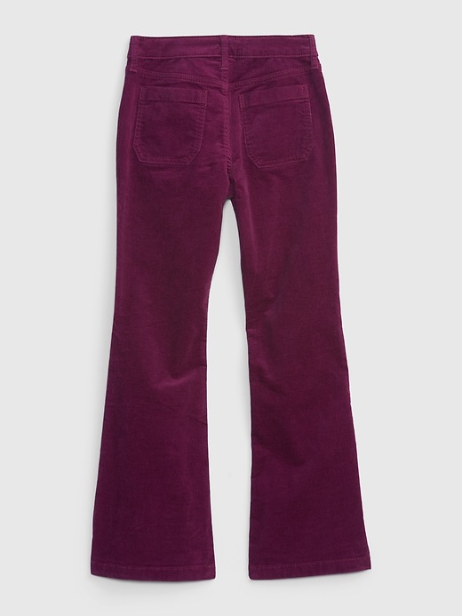 Kids High Rise Flare Corduroy Jeans with Washwell