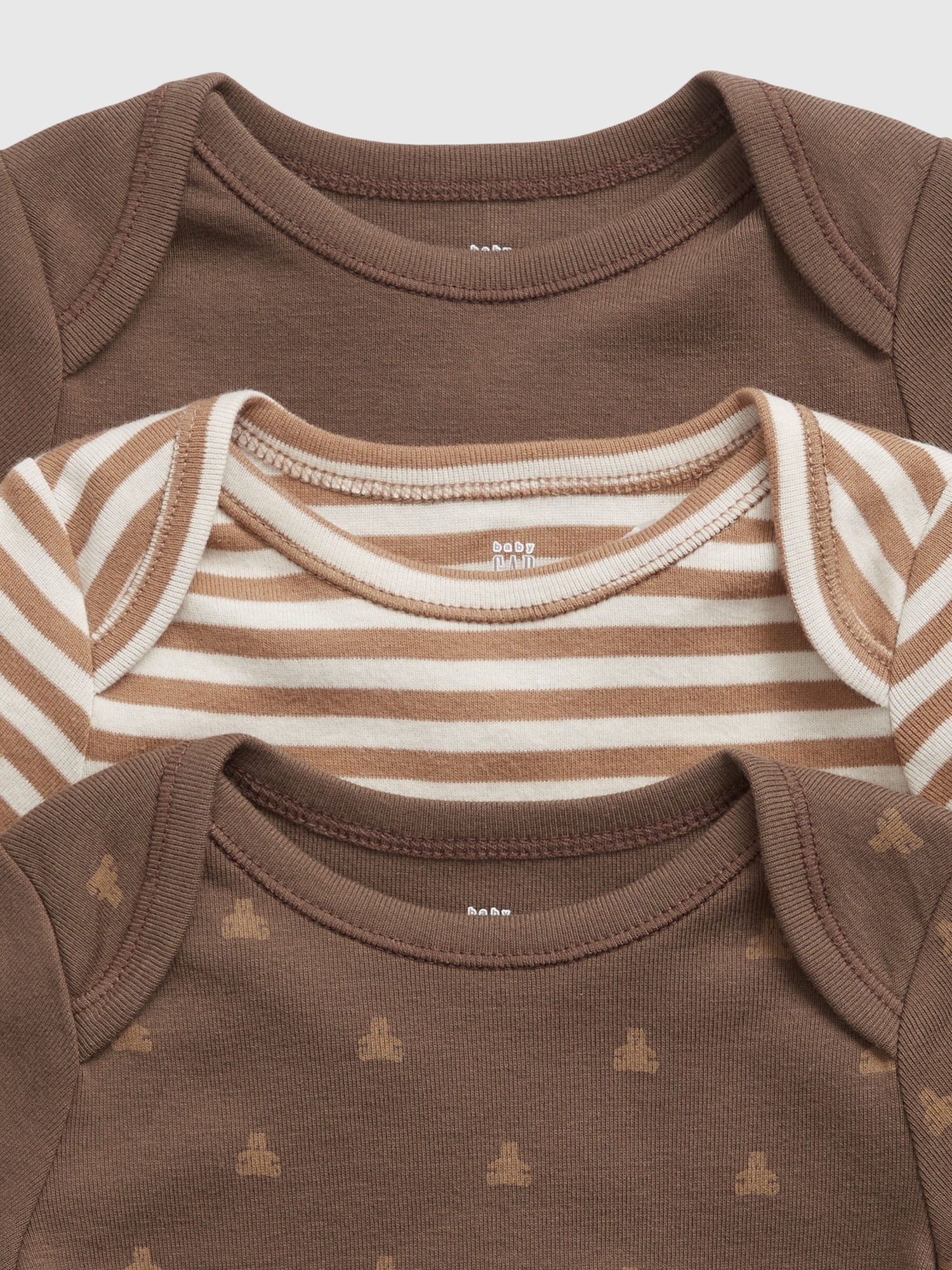 Baby 100 Organic Cotton Print Bodysuit (3Pack) Gap