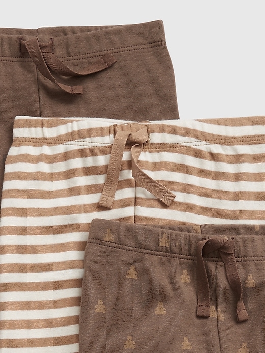 Image number 3 showing, Baby 100% Organic Cotton Print Pants (3-Pack)