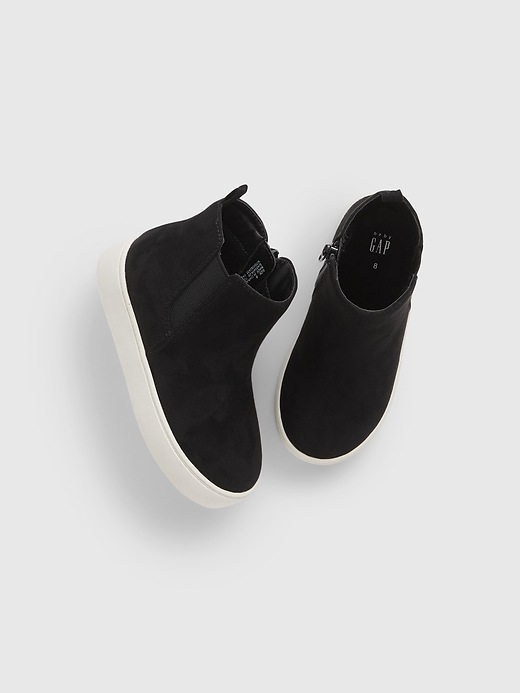 1 of 8 showing, with the color true black of product Toddler High-Top Sneakers