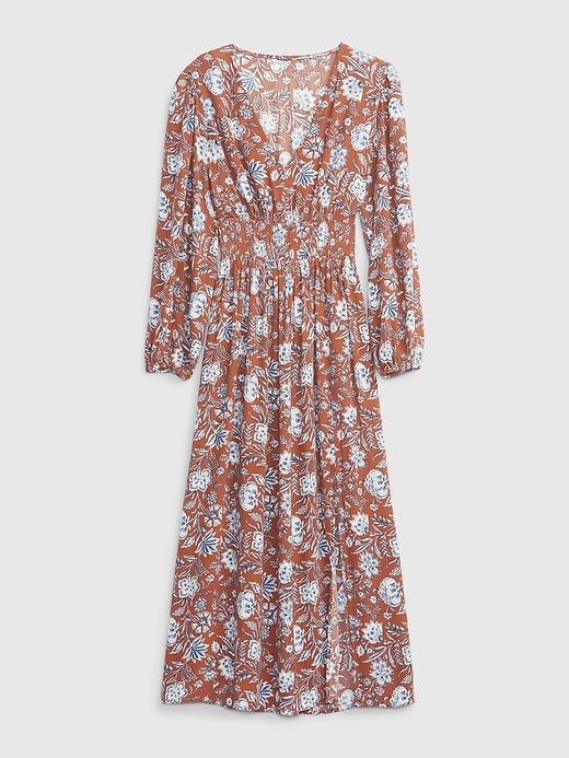 Image number 6 showing, Smocked Waist Puff Maxi Dress