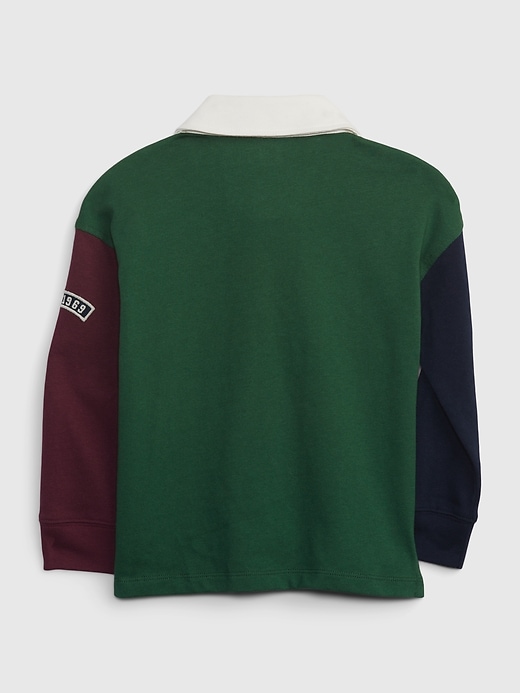 2 of 8 showing, with the color COLORBLOCK of product Toddler Colorblock Rugby Polo Shirt