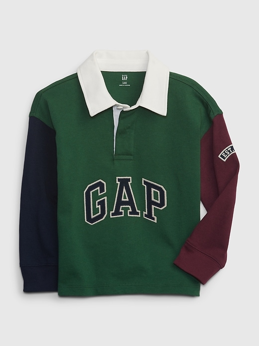 1 of 8 showing, with the color COLORBLOCK of product Toddler Colorblock Rugby Polo Shirt
