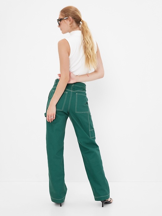 Image number 6 showing, High Rise '90s Loose Carpenter Pants with Washwell