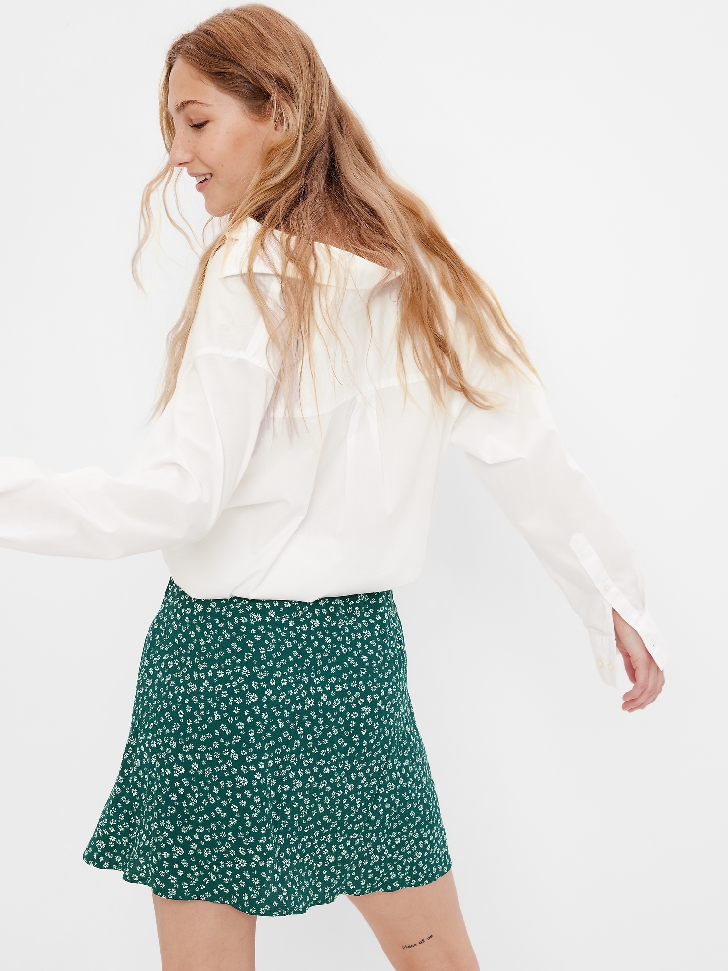 LENZING™ ECOVERO™ Wrap Mini Skirt | Gap