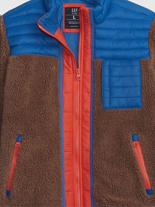 Image number 3 showing, Kids Sherpa Tech Zip-Up Jacket