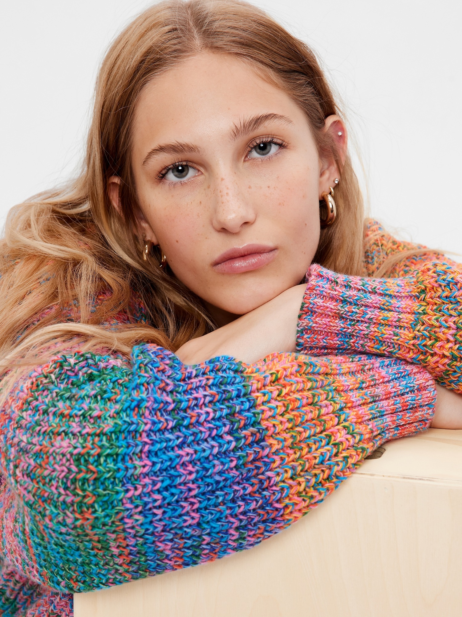 Shaker-Stitch Pocket Sweater | Gap