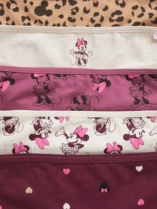 Image number 2 showing, GapKids &#124 Disney Organic Cotton Minnie Mouse Bikini Briefs (5-Pack)