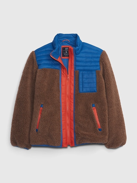 Image number 1 showing, Kids Sherpa Tech Zip-Up Jacket