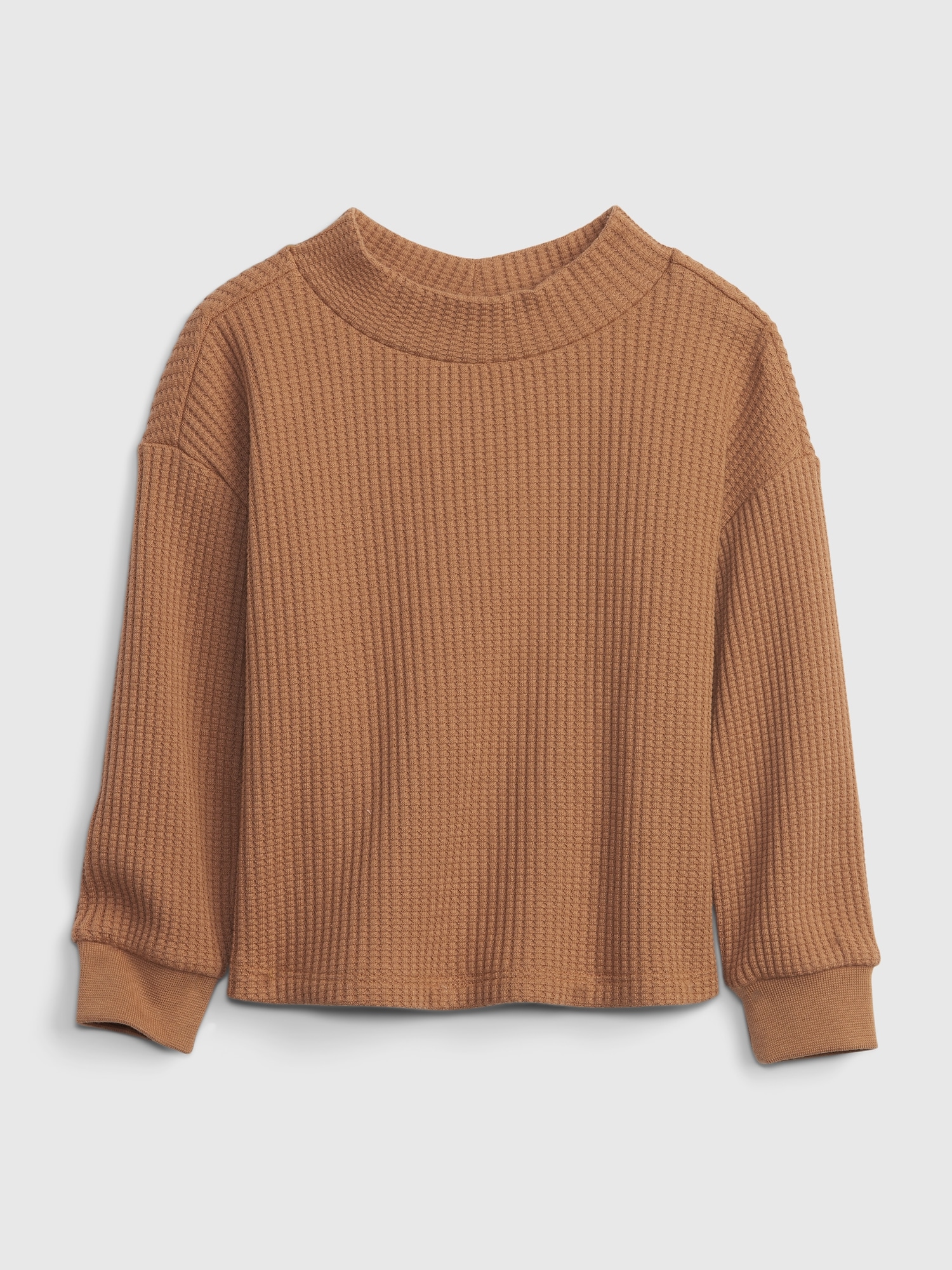 gap waffle mockneck sweater