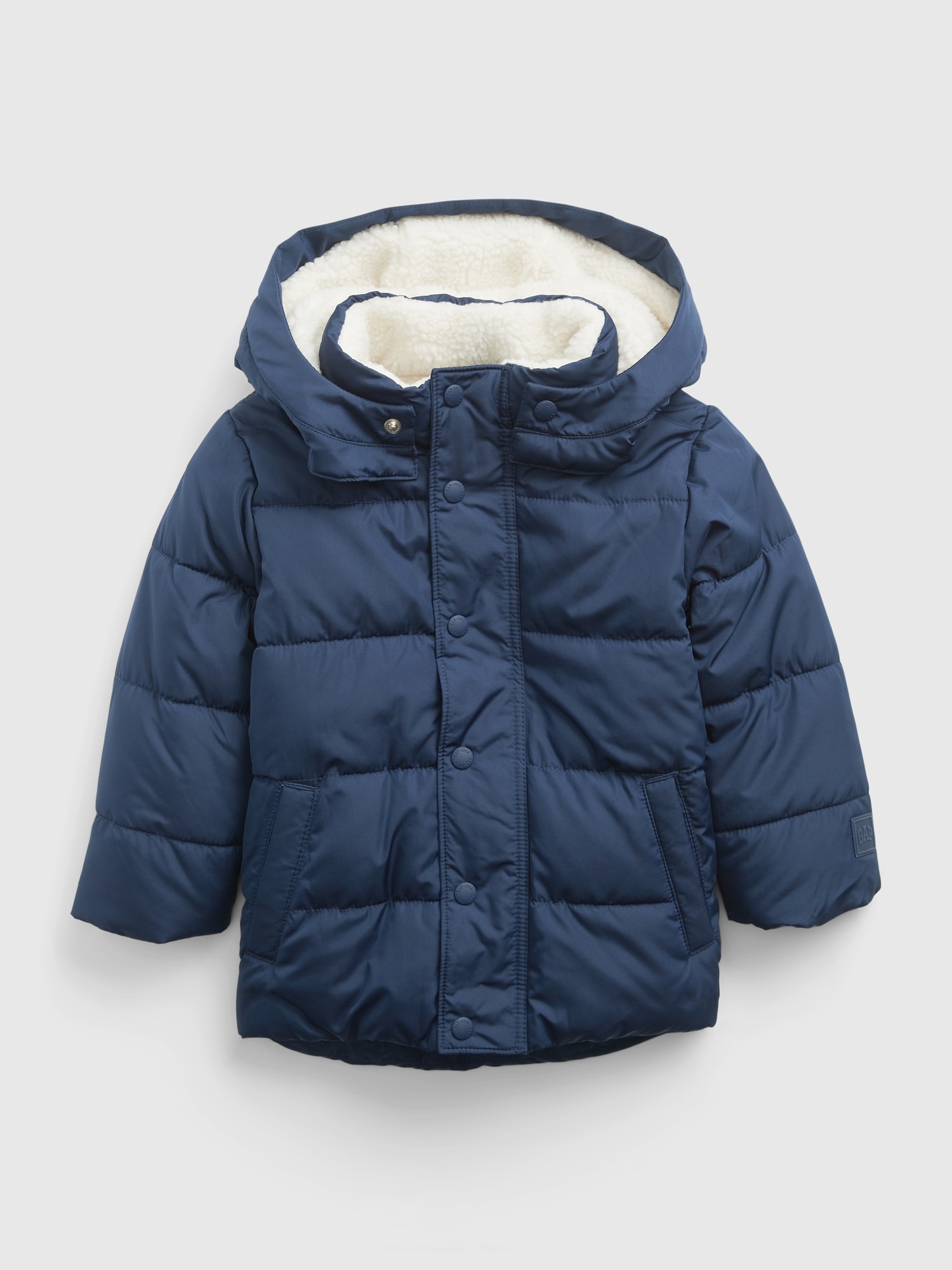 Toddler Sherpa-Lined Puffer Jacket | Gap