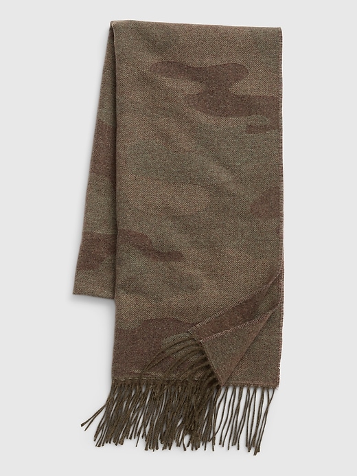 1 of 8 showing, with the color army jacket green of product Recycled Cozy Scarf