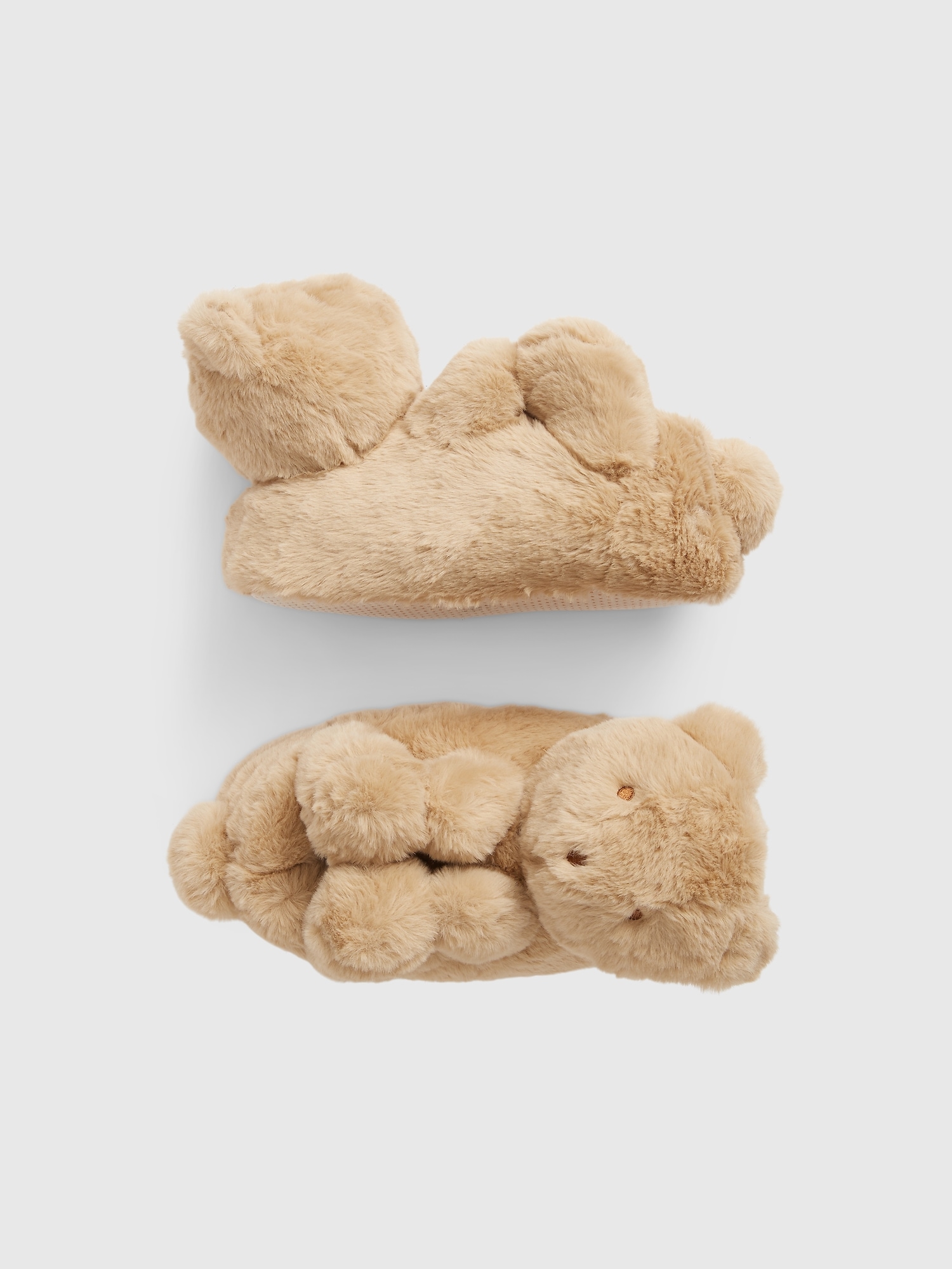 Gap Kids Cozy Bear Slippers brown. 1