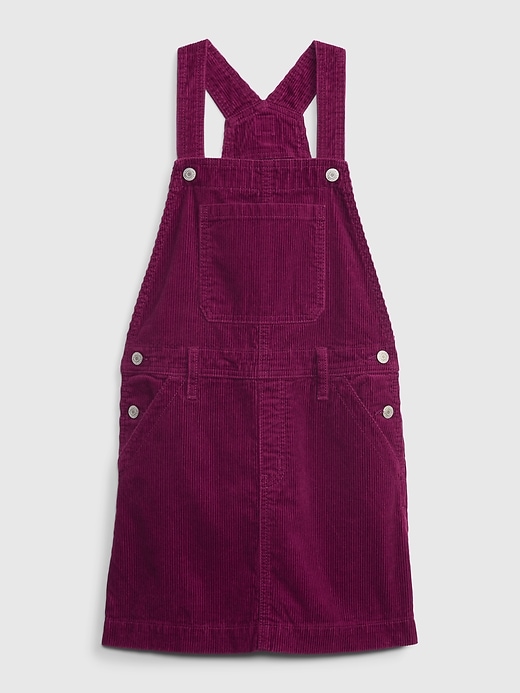 1 of 8 showing, with the color purple of product Kids Corduroy Skirtall with Washwell