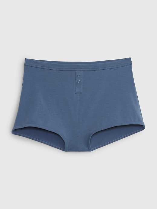 1 of 8 showing, with the color bainbridge blue of product Organic Cotton Shorty