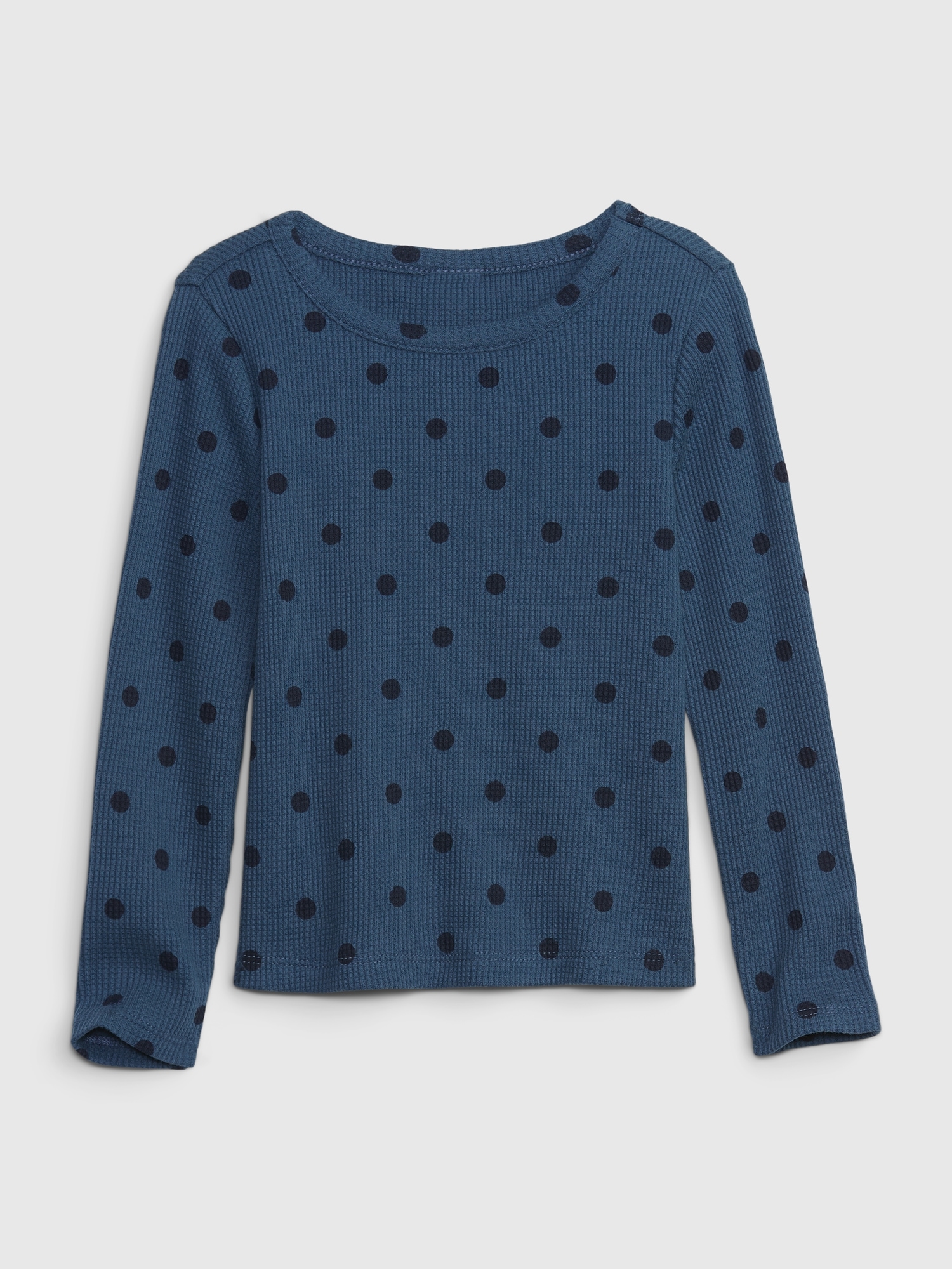 Gap Toddler Waffle T-Shirt blue. 1