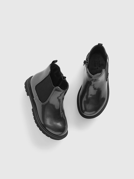 View large product image 1 of 1. Toddler Shiny Ankle Boots