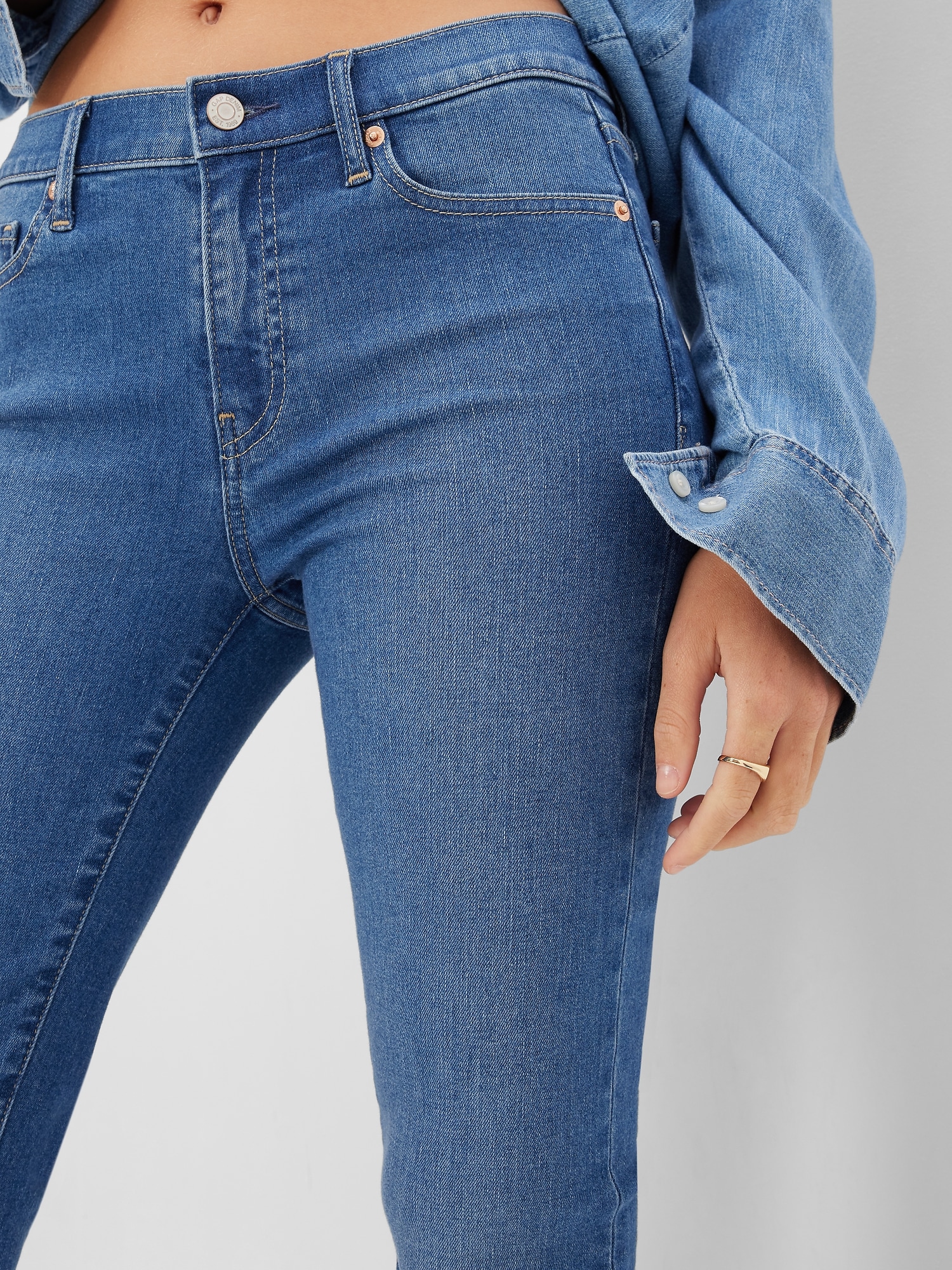 Mid Rise Baby Boot Jeans | Gap