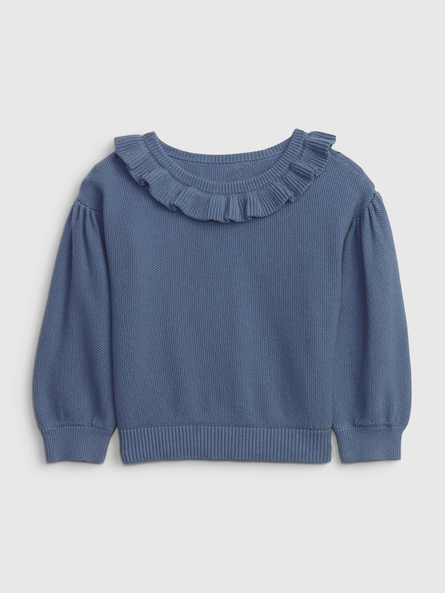 Gap Babies' Toddler Ruffle Sweater In Bainbridge Blue