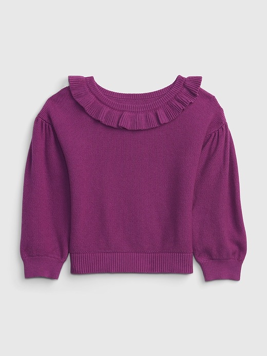 Image number 5 showing, Toddler Ruffle Sweater