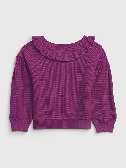 View large product image 1 of 1. Toddler Ruffle Sweater