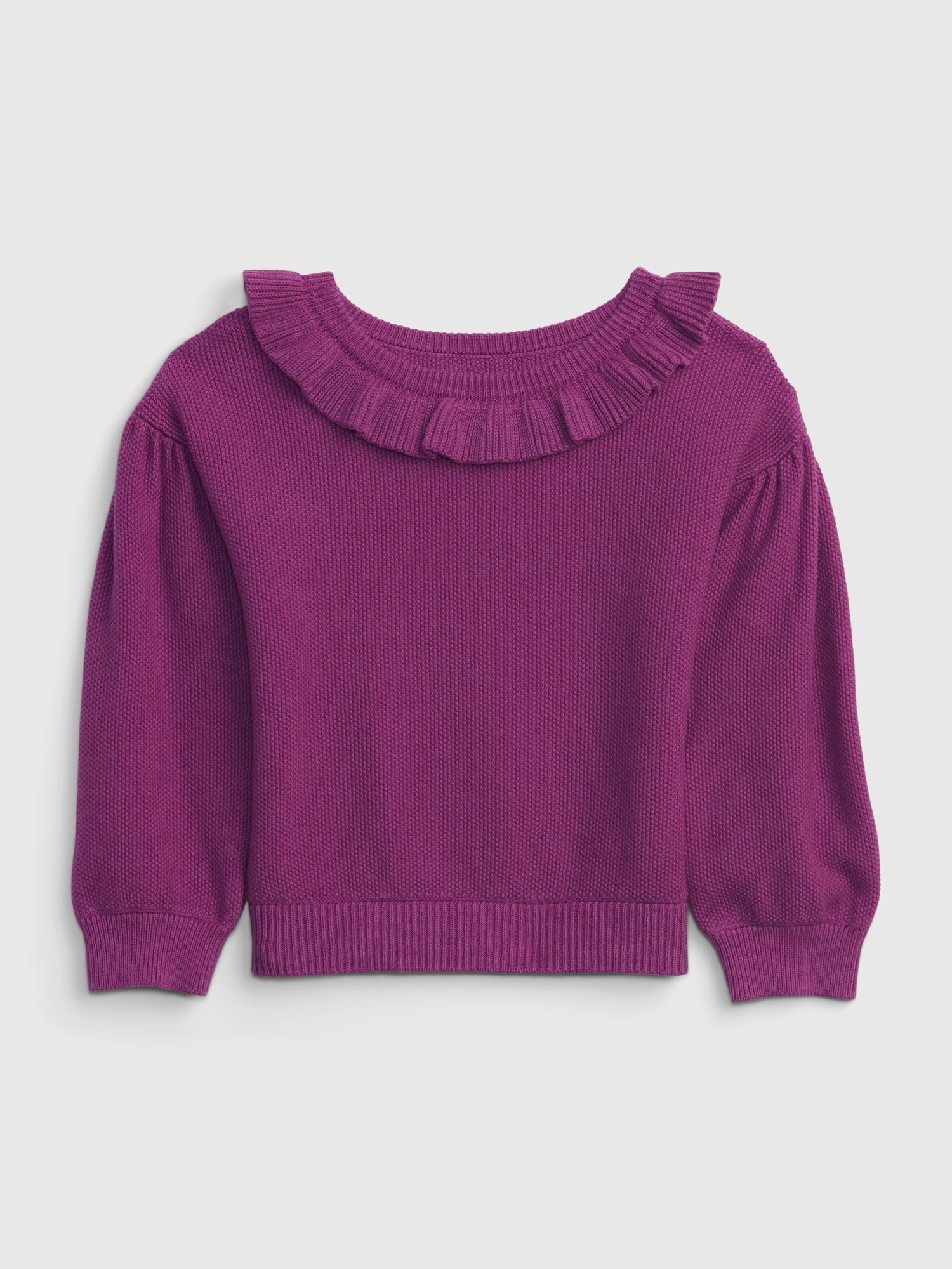 Gap Babies' Toddler Ruffle Sweater In Hollyhock