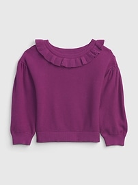 View large product image 1 of 1. Toddler Ruffle Sweater