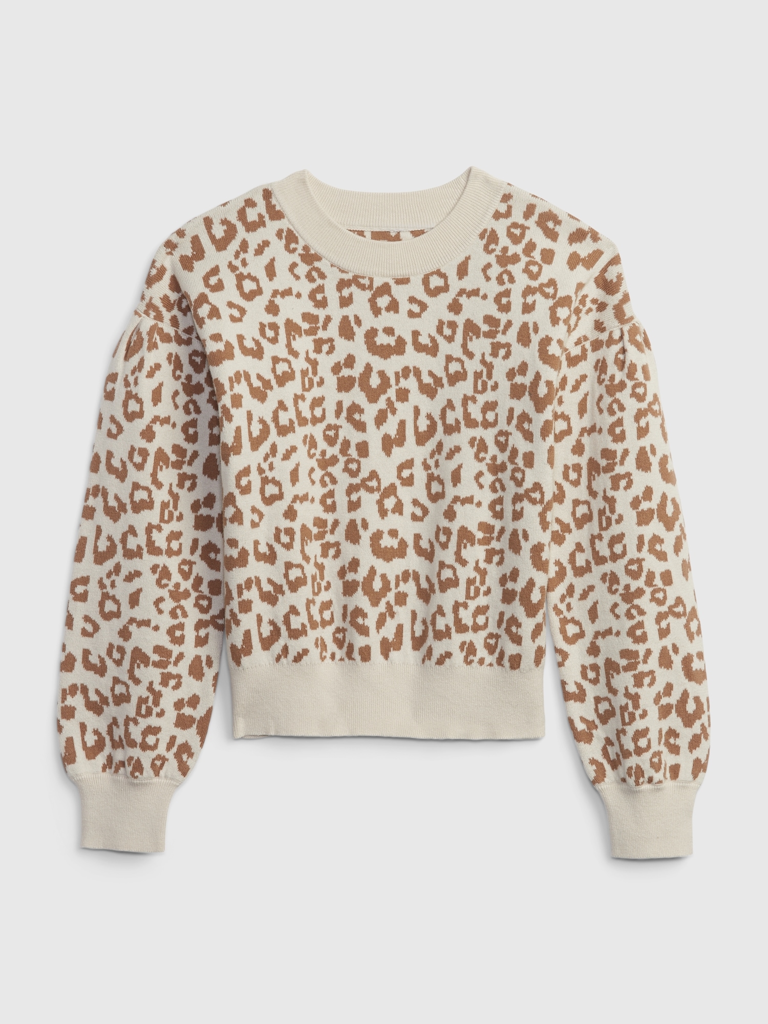 Kids ShakerStitch PuffSleeve Sweater Gap