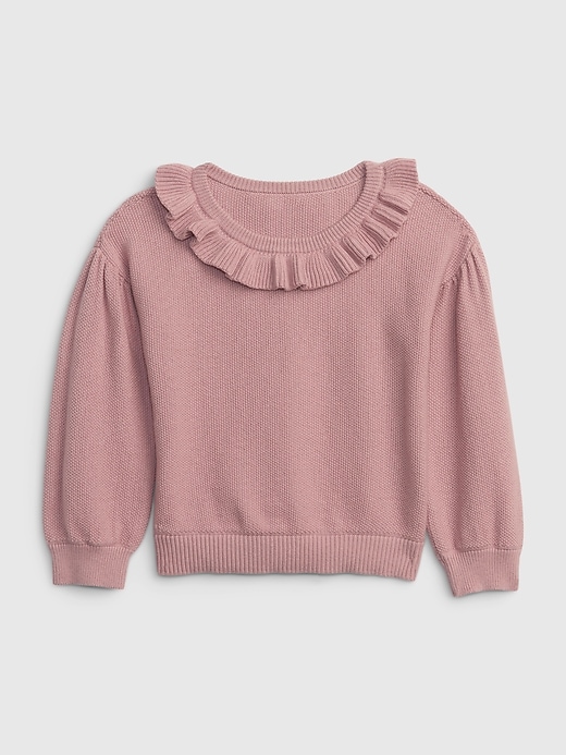 Image number 4 showing, Toddler Ruffle Sweater