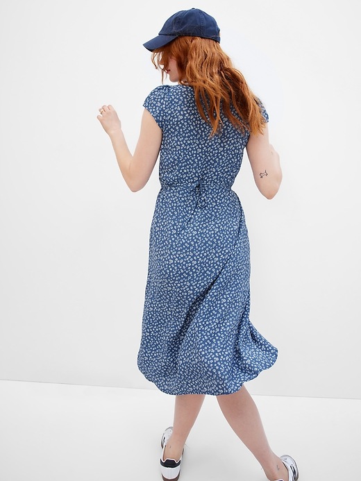 LENZING ECOVERO Midi Wrap Dress | Gap