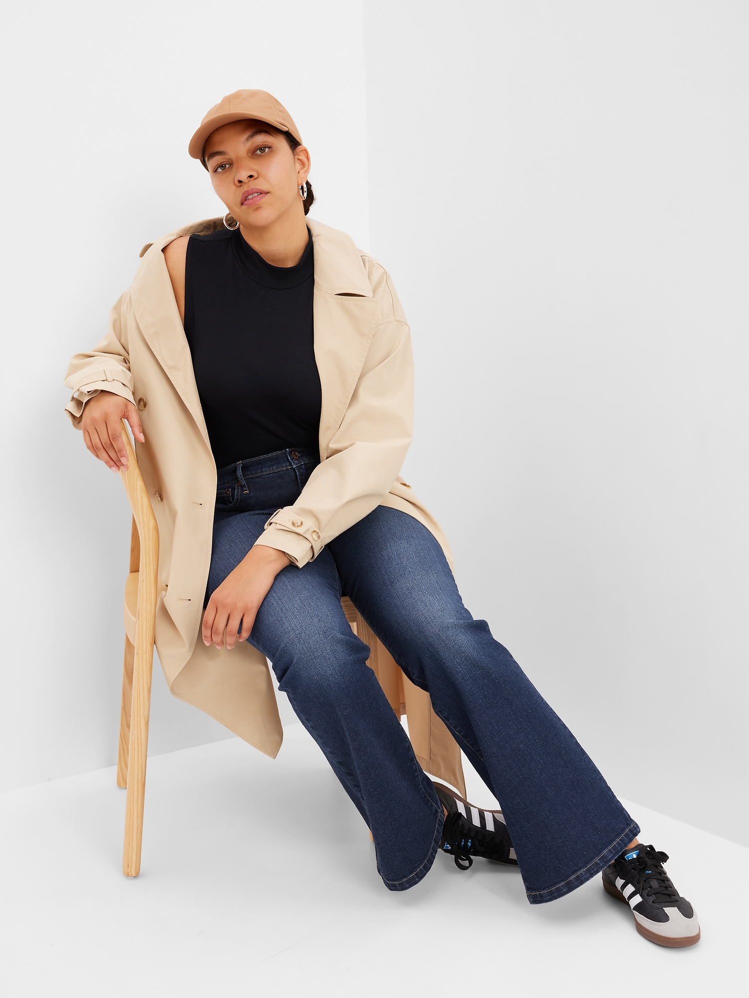 gap 70s flare high rise