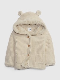 View large product image 1 of 3. Baby Sherpa-Lined Bear Sweater