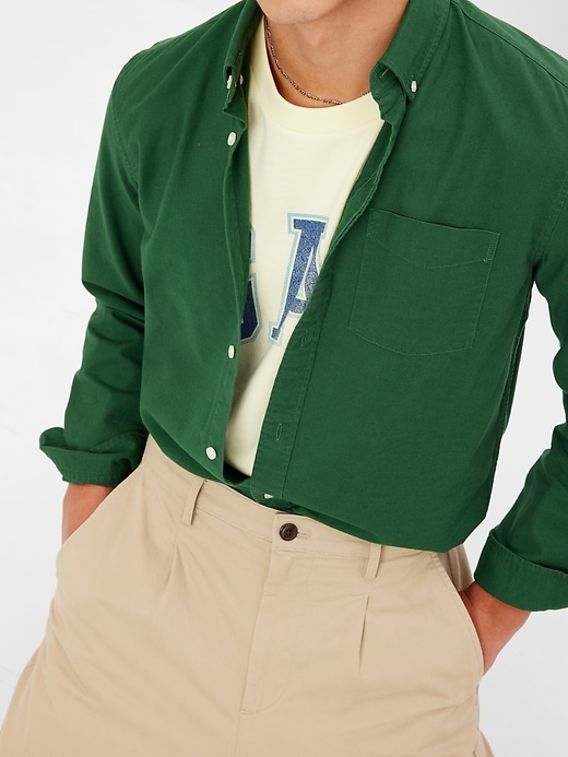 Image number 4 showing, Oxford Shirt in Standard Fit with In-Conversion Cotton